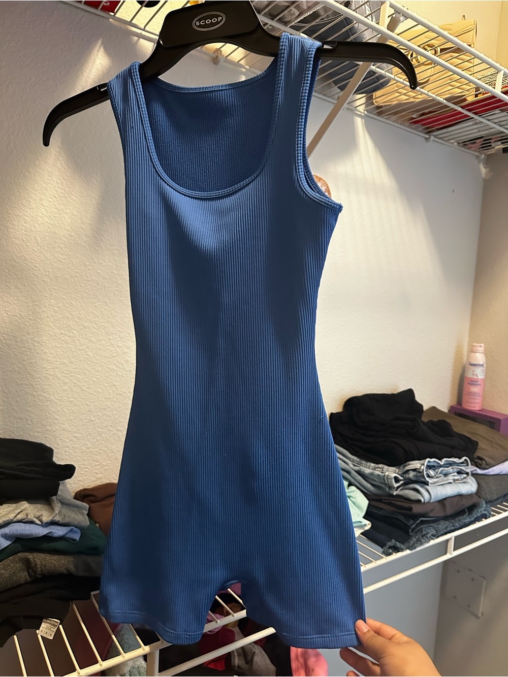 wild fable Blue Ribbed Tank Top